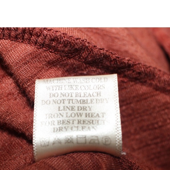 New In Rust Velour Ribbed Pants Small High Rise Stretch - Picture 7 of 8